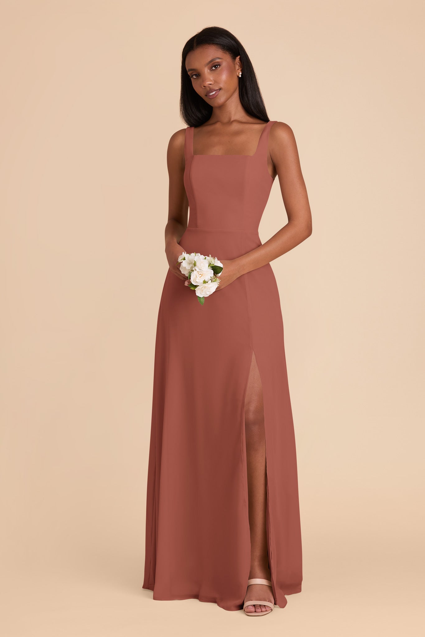 Alex Desert Rose Convertible Dress Chiffon by Birdy Grey