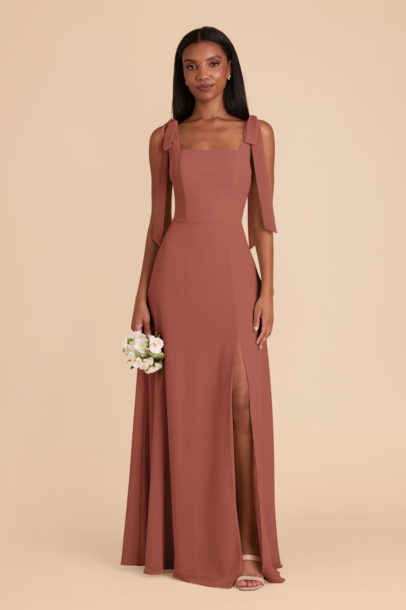 Alex Desert Rose Convertible Dress Chiffon by Birdy Grey