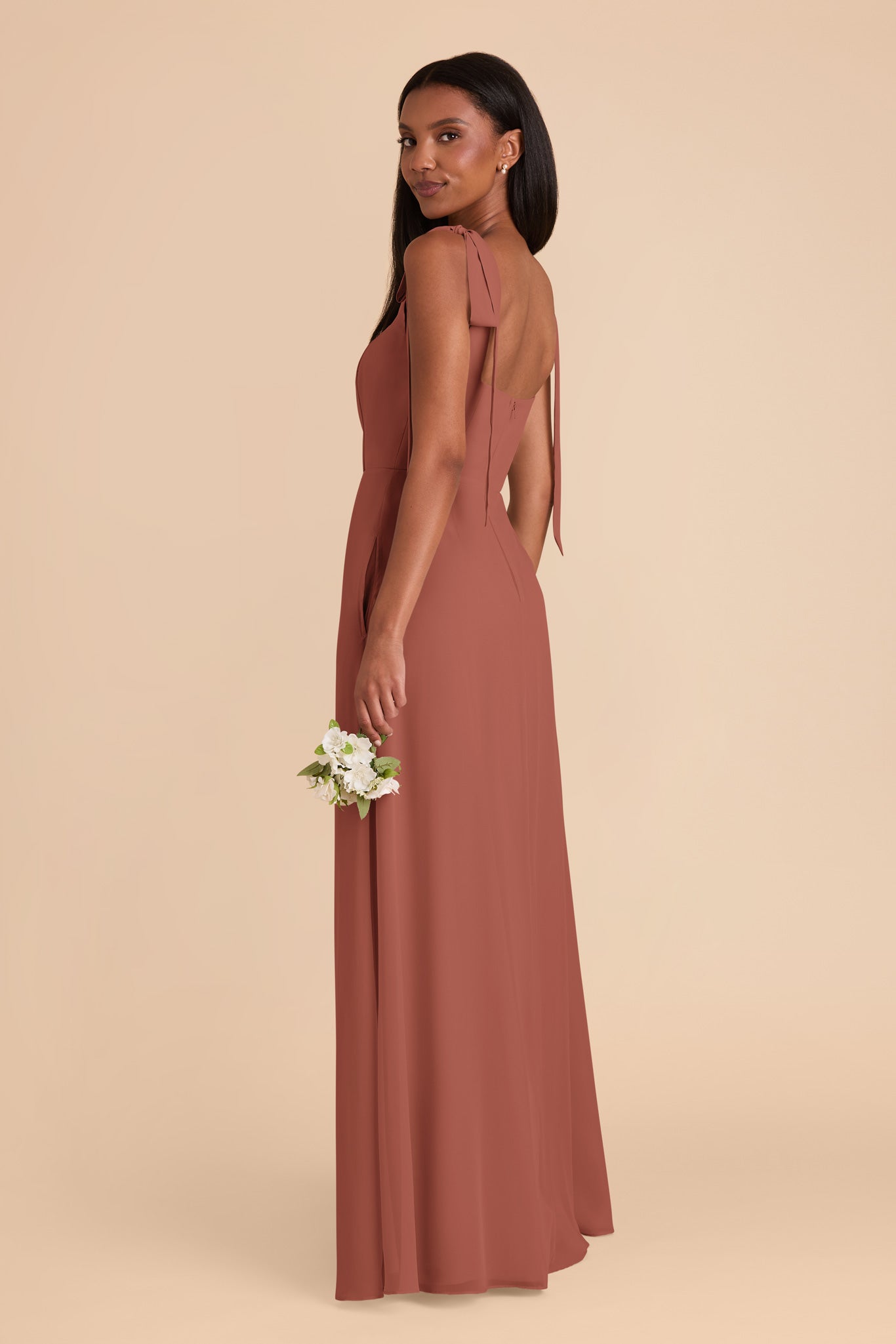 Alex Desert Rose Convertible Dress Chiffon by Birdy Grey