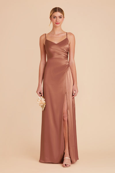 Desert Rose Catherine Matte Satin Dress by Birdy Grey