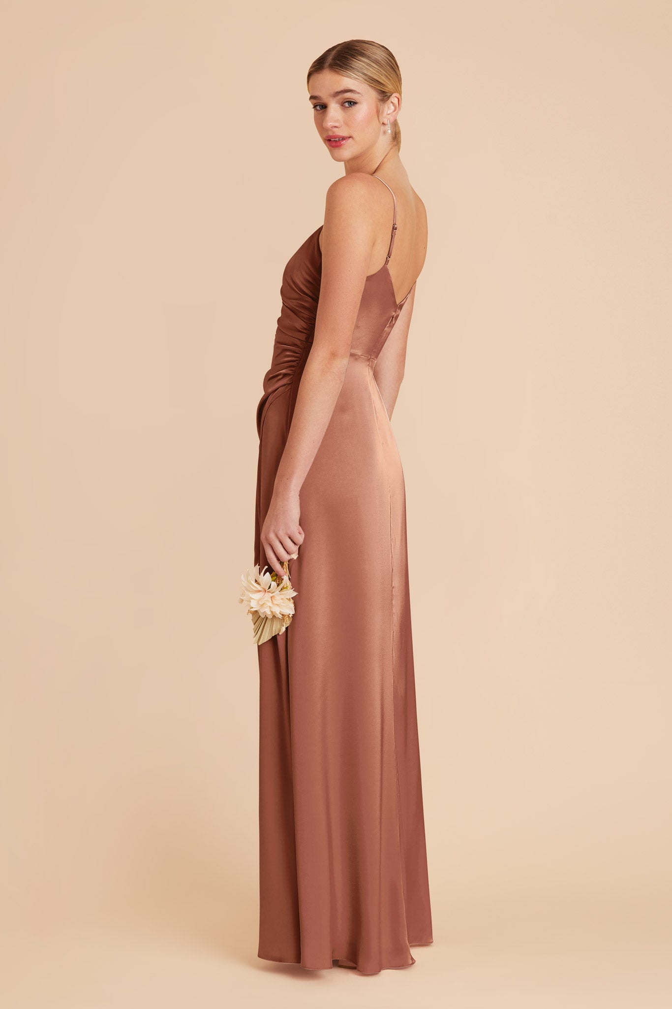 Desert Rose Catherine Matte Satin Dress by Birdy Grey