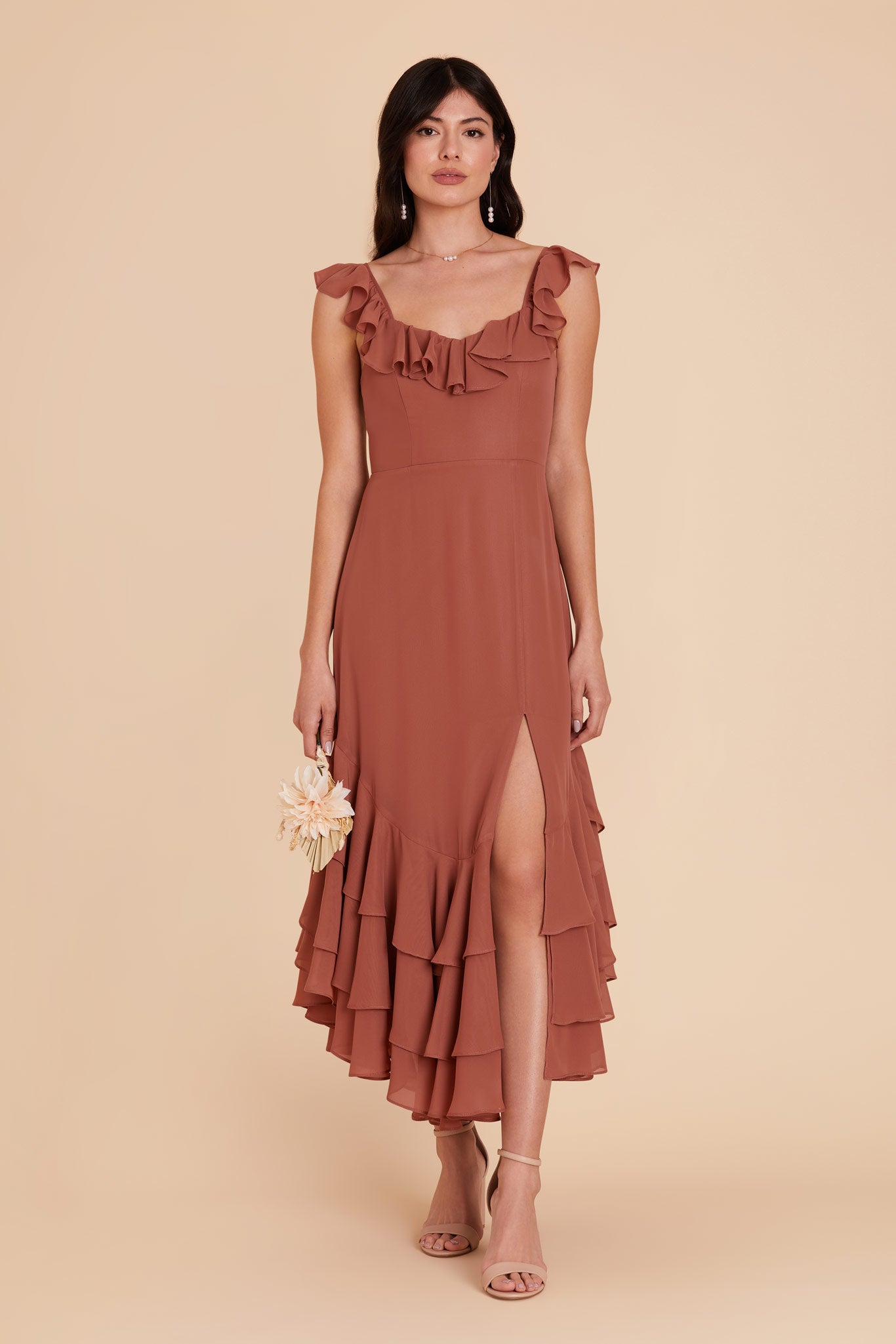 Desert Rose Ginny Chiffon Dress by Birdy Grey