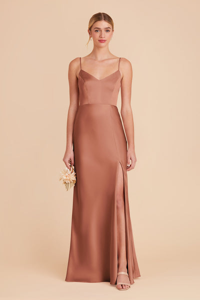 Desert Rose Jay Matte Satin Dress by Birdy Grey