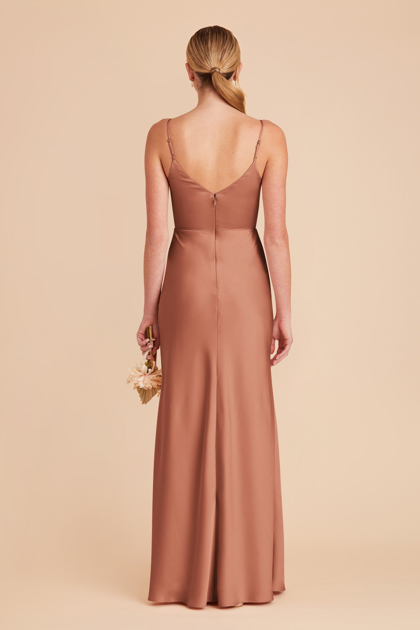 Desert Rose Jay Matte Satin Dress by Birdy Grey