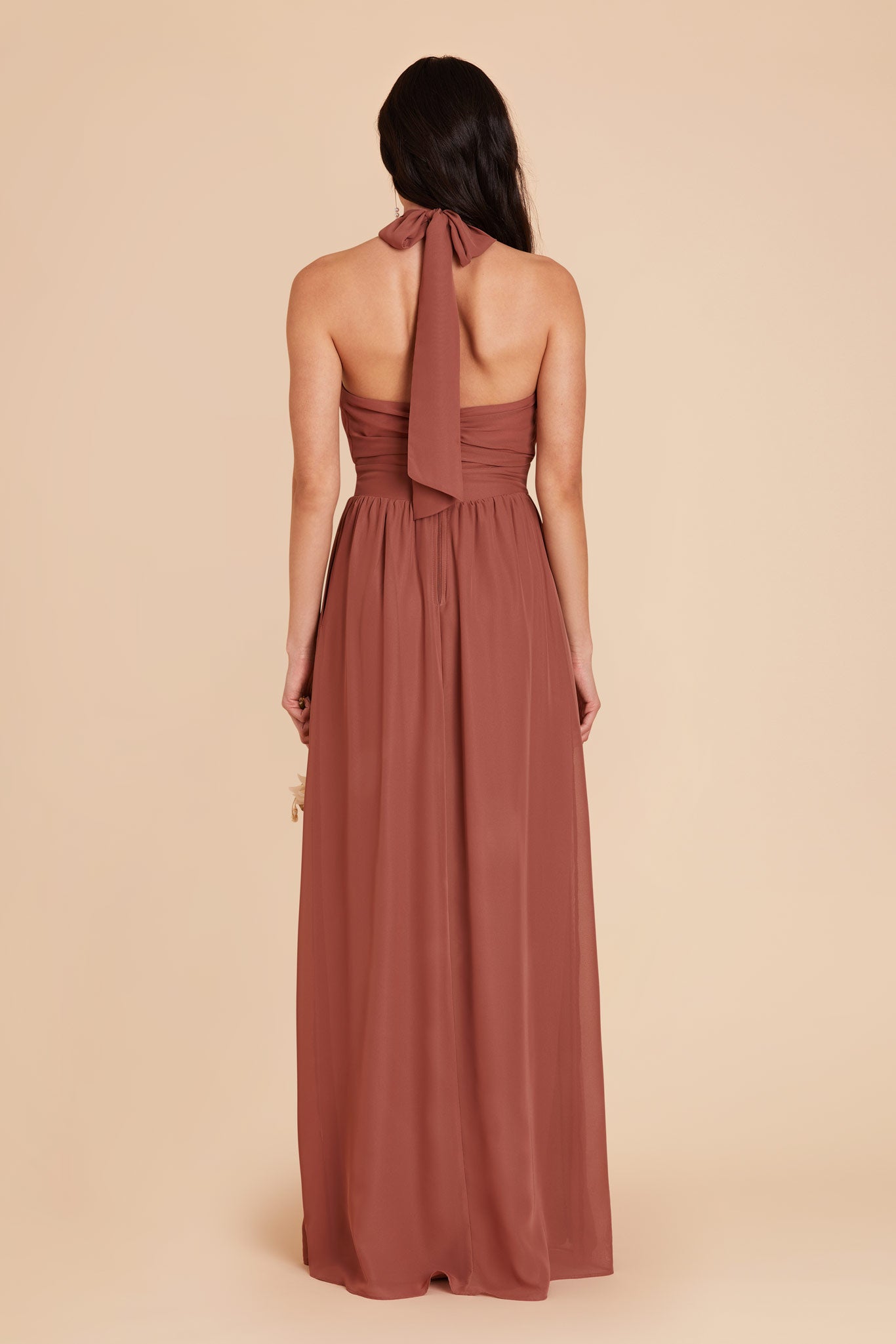 Desert Rose Joyce Chiffon Dress by Birdy Grey