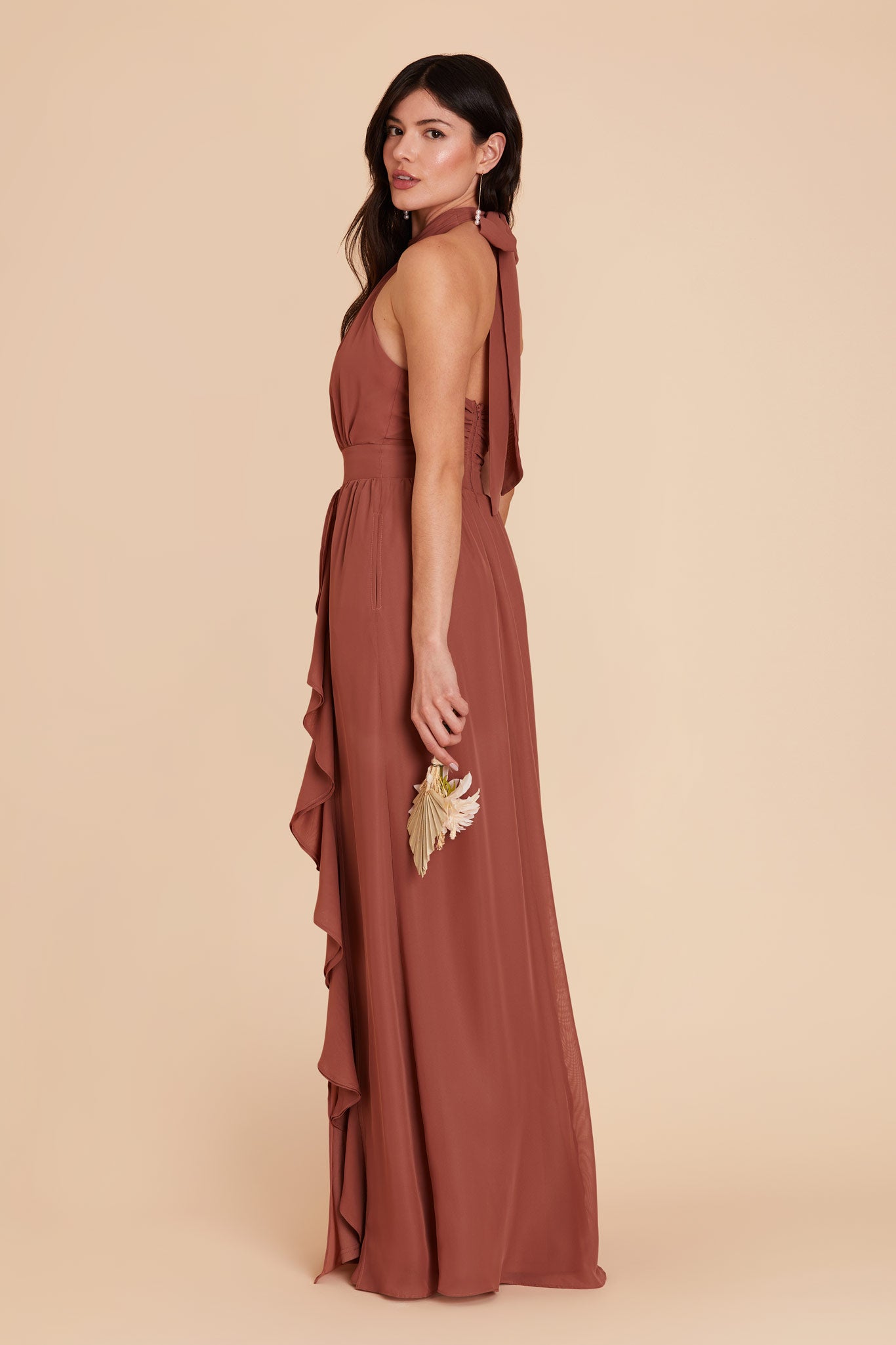 Desert Rose Joyce Chiffon Dress by Birdy Grey