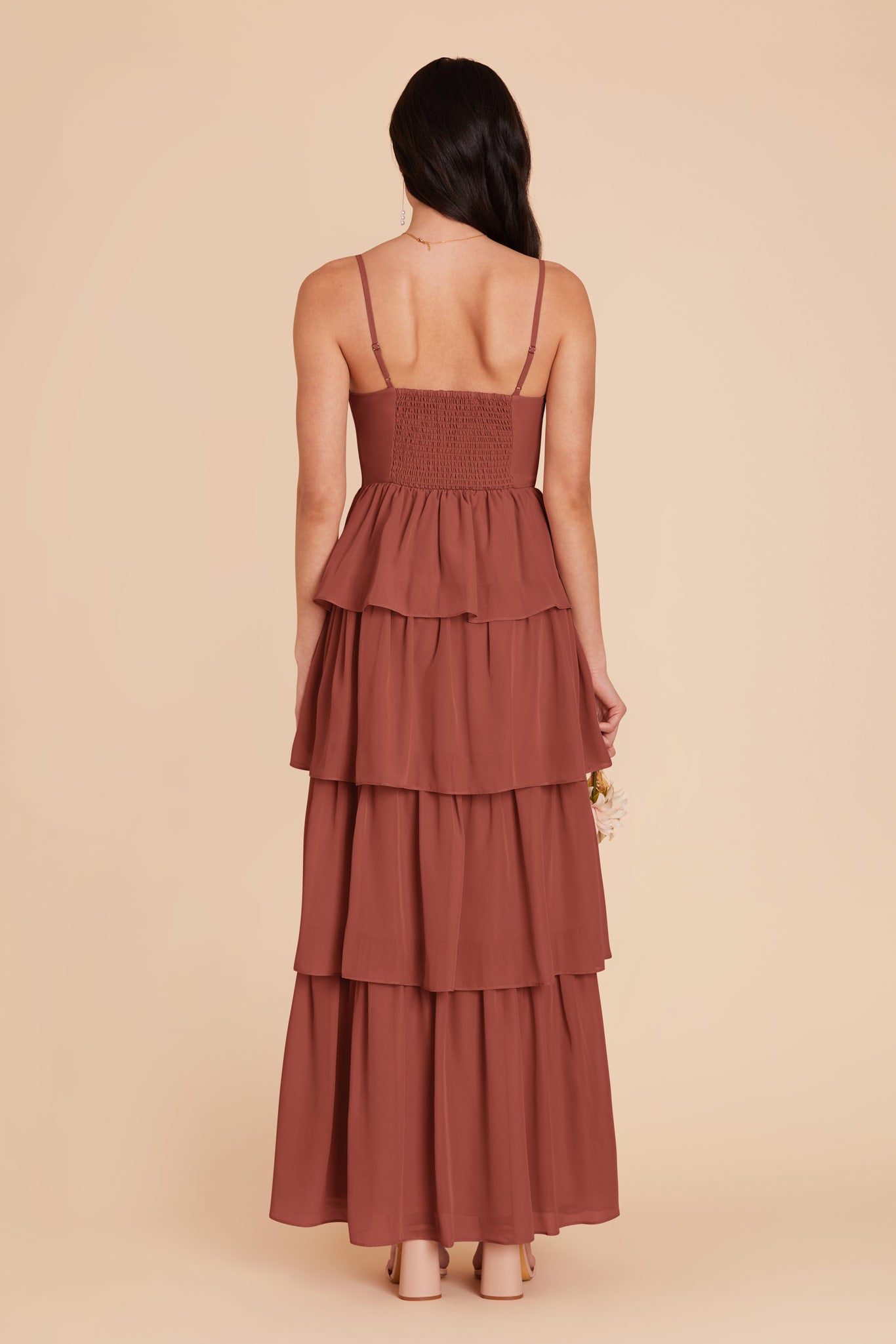 Desert Rose Lola Chiffon Dress by Birdy Grey