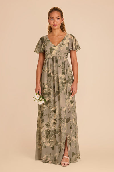 Doe Painted Botanics Hannah Empire Dress by Birdy Grey