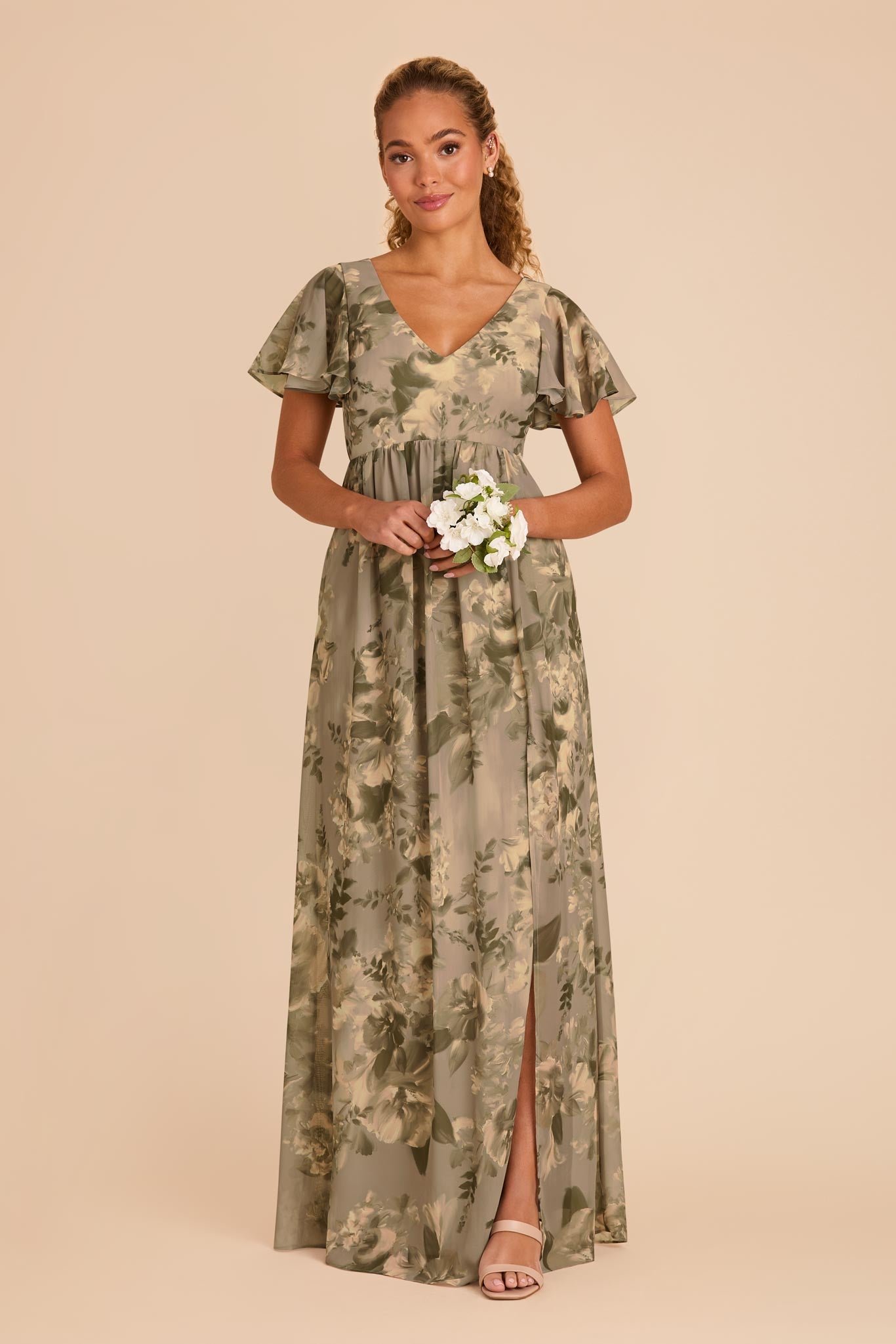 Doe Painted Botanics Hannah Empire Dress by Birdy Grey