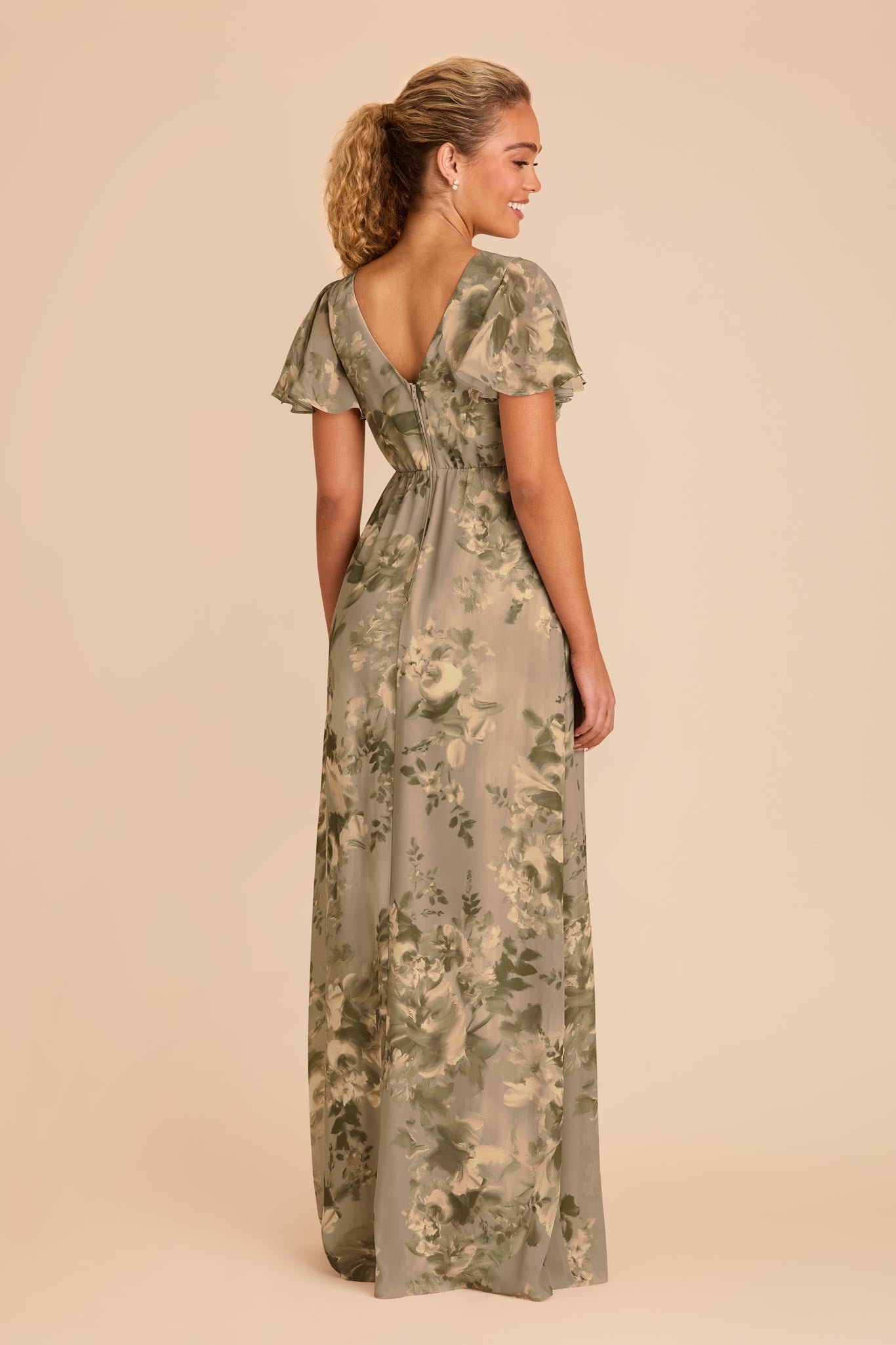 Doe Painted Botanics Hannah Empire Dress by Birdy Grey