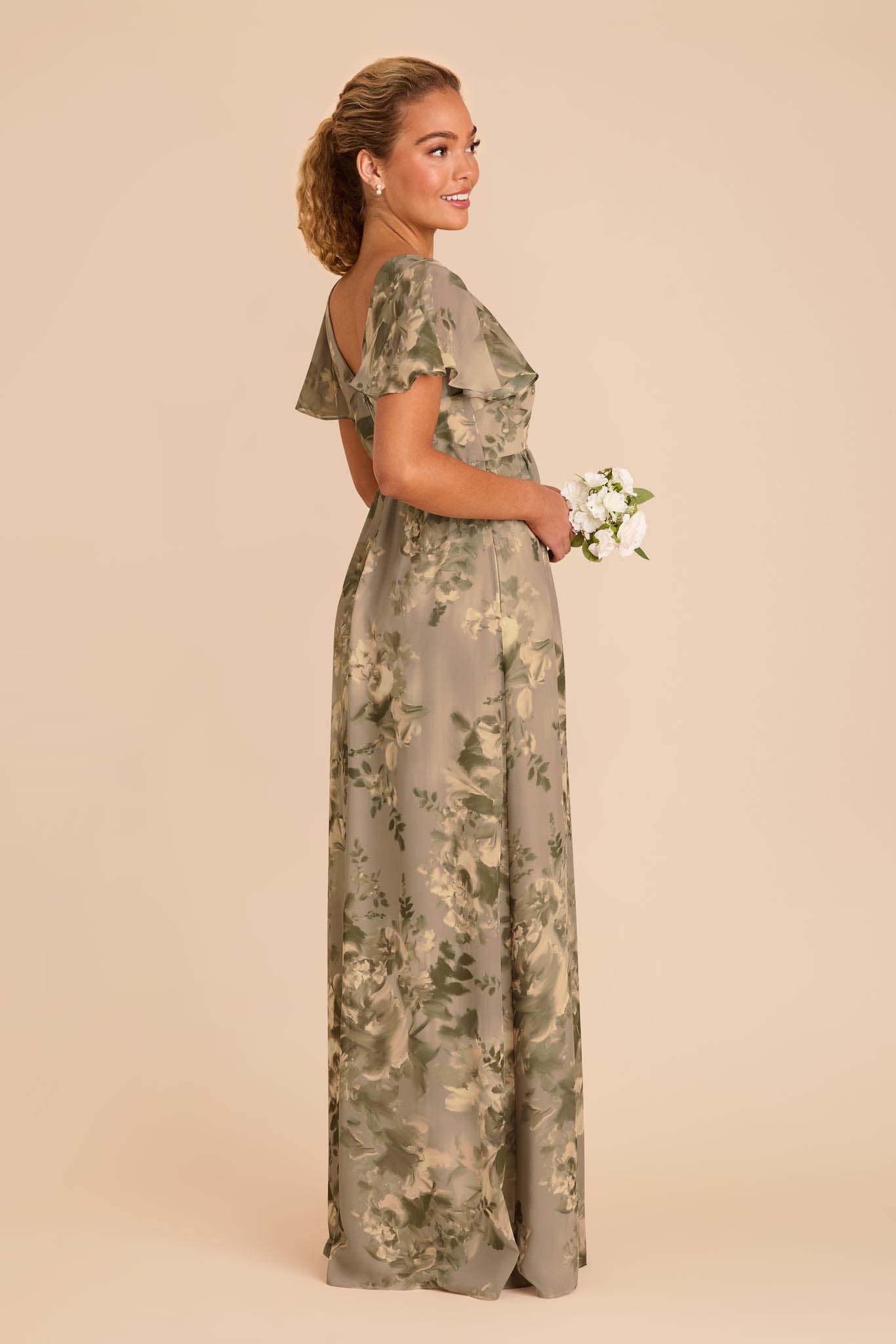 Doe Painted Botanics Hannah Empire Dress by Birdy Grey