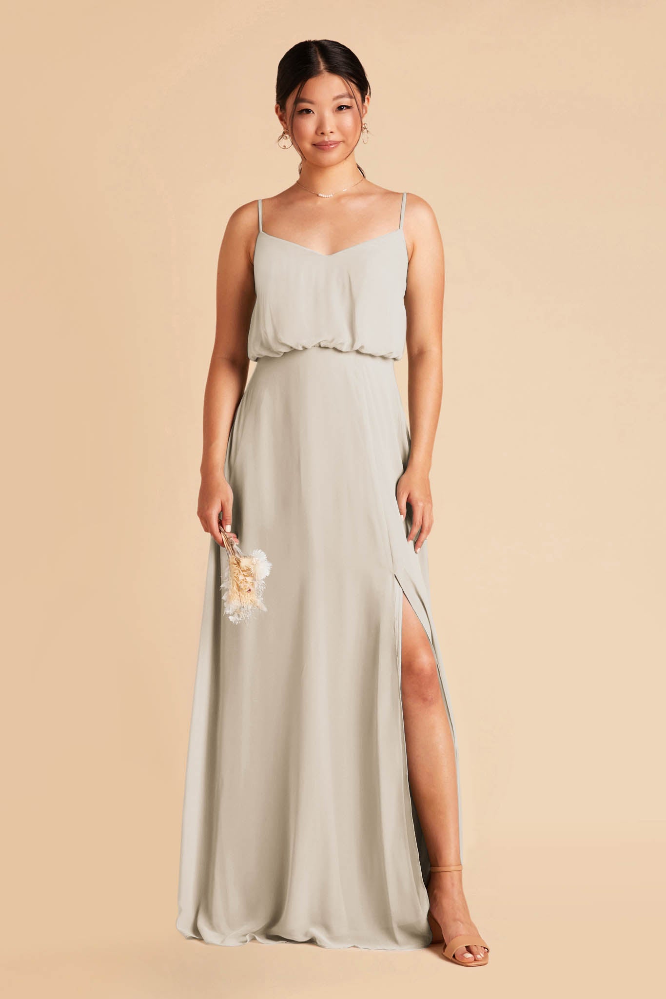 Charcoal Chiffon Bridesmaid Dresses