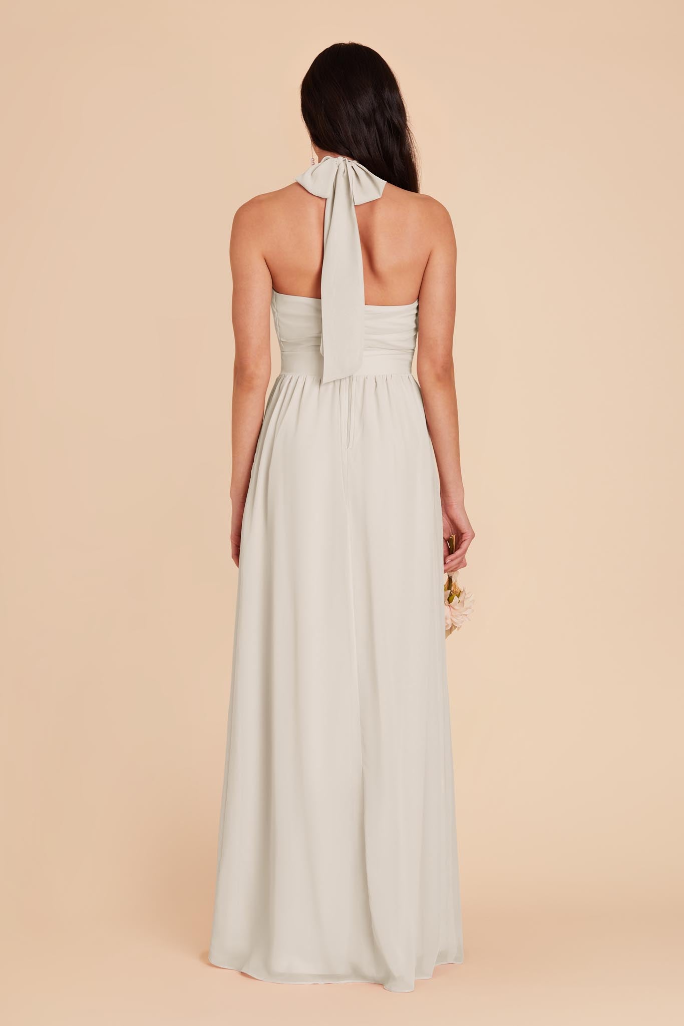 Dove Gray Joyce Chiffon Dress by Birdy Grey