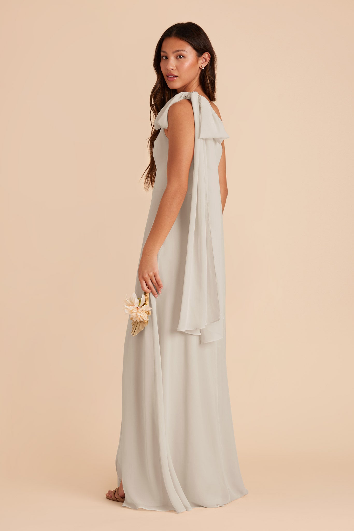 Dove Gray Melissa Chiffon Dress by Birdy Grey