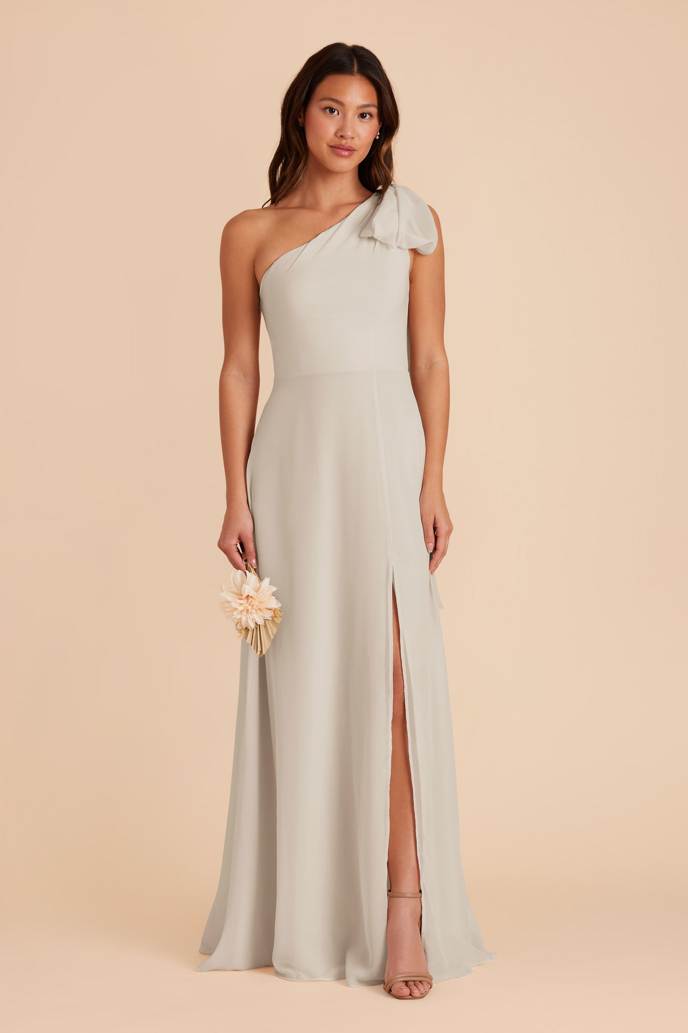 Dove Gray Melissa Chiffon Dress by Birdy Grey