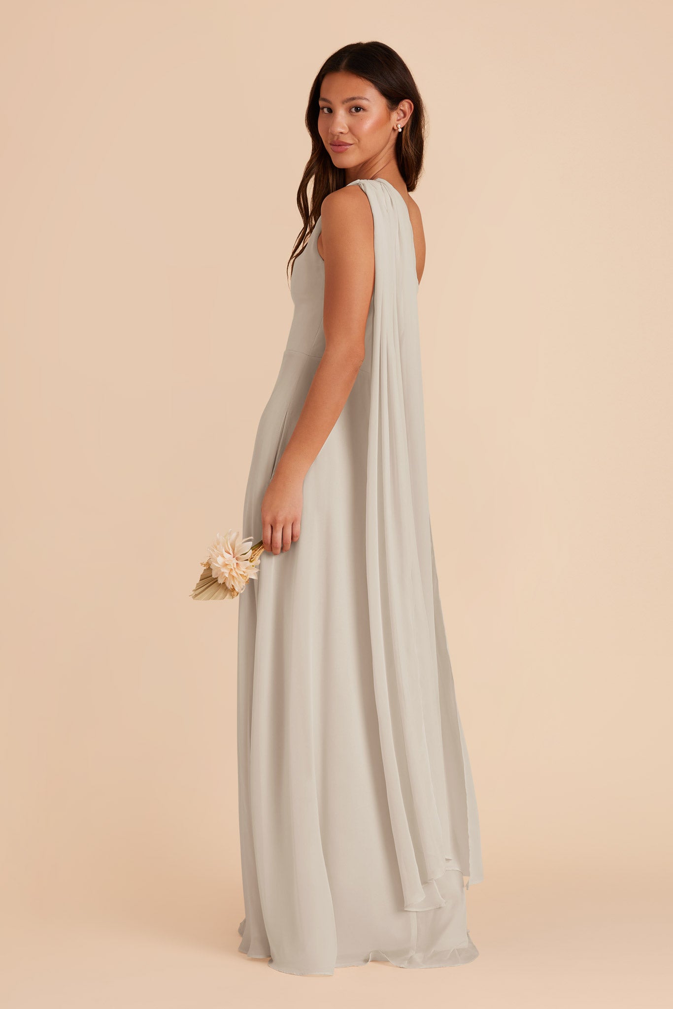 Dove Gray Melissa Chiffon Dress by Birdy Grey