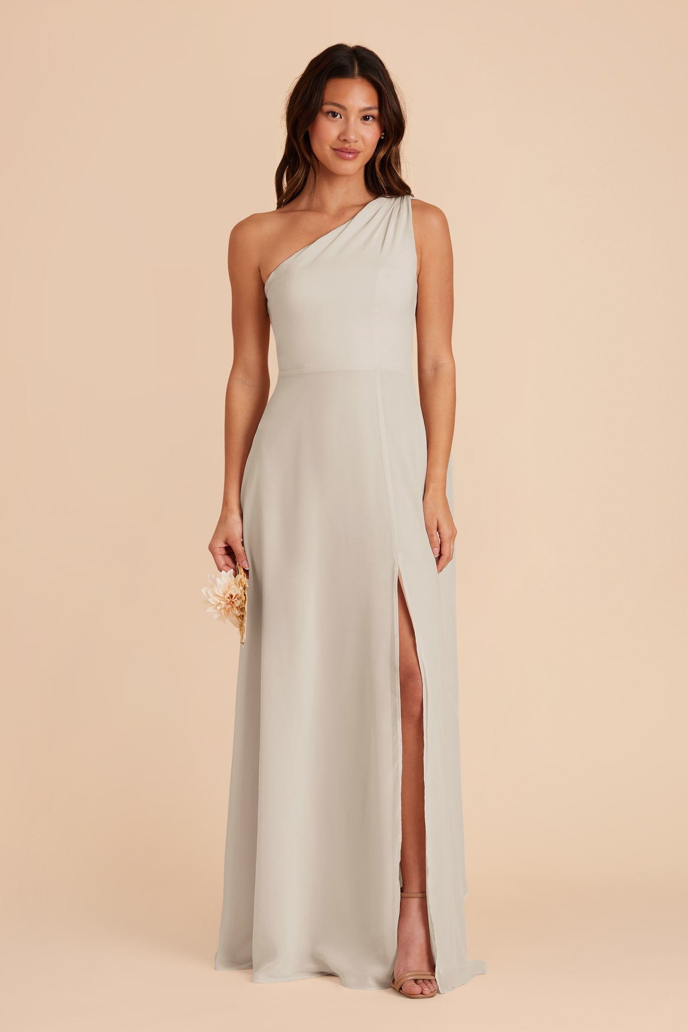 Dove Gray Melissa Chiffon Dress by Birdy Grey