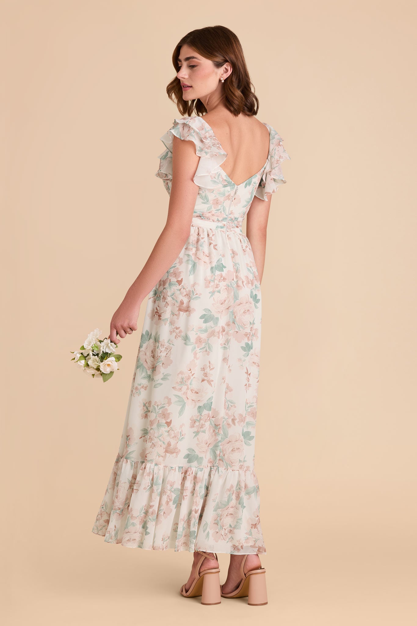 Michelle Dusty Apricot Peonies Chiffon Dress | Page | Birdy Grey