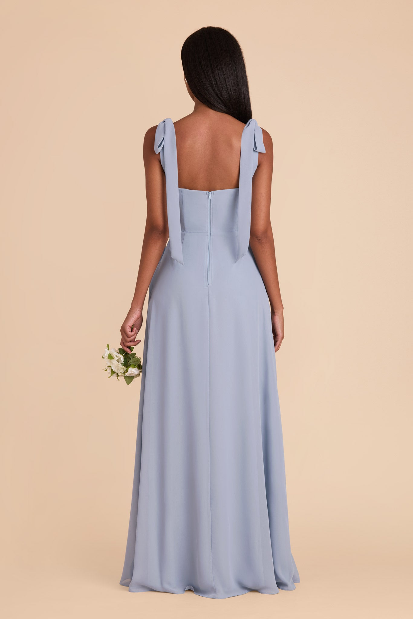 Dusty Blue Alex Convertible Chiffon Dress by birdy Grey