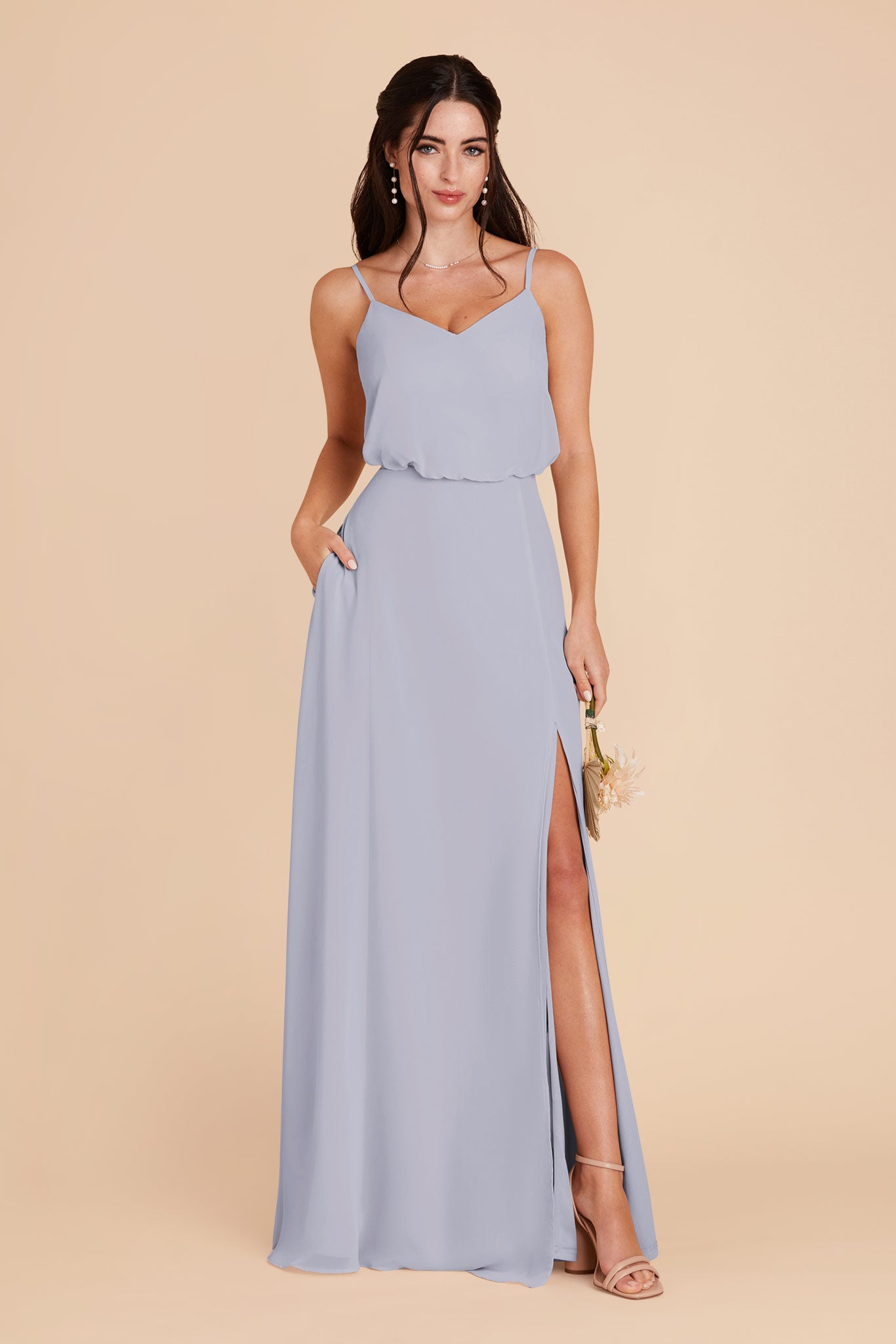 Dusty Blue Gwennie Dress by Birdy Grey