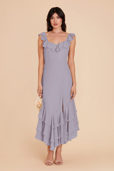 Dusty Lilac  Ginny Chiffon Dress by Birdy Grey