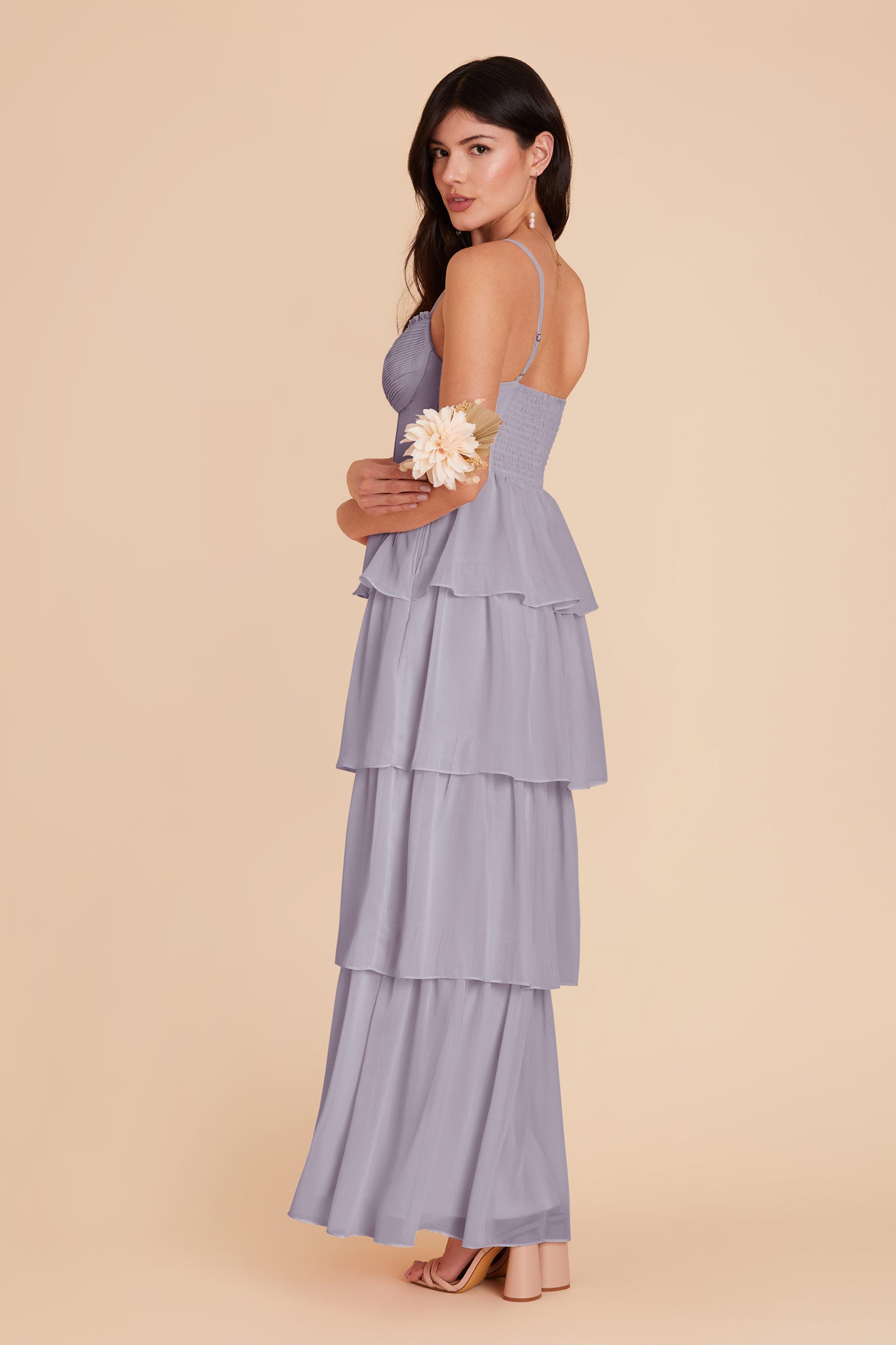 Dusty Lilac Lola Chiffon Dress by Birdy Grey