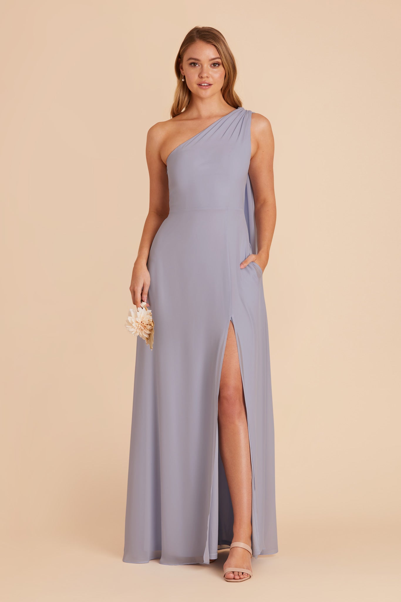 Dusty Lilac Melissa Chiffon Dress by Birdy Grey