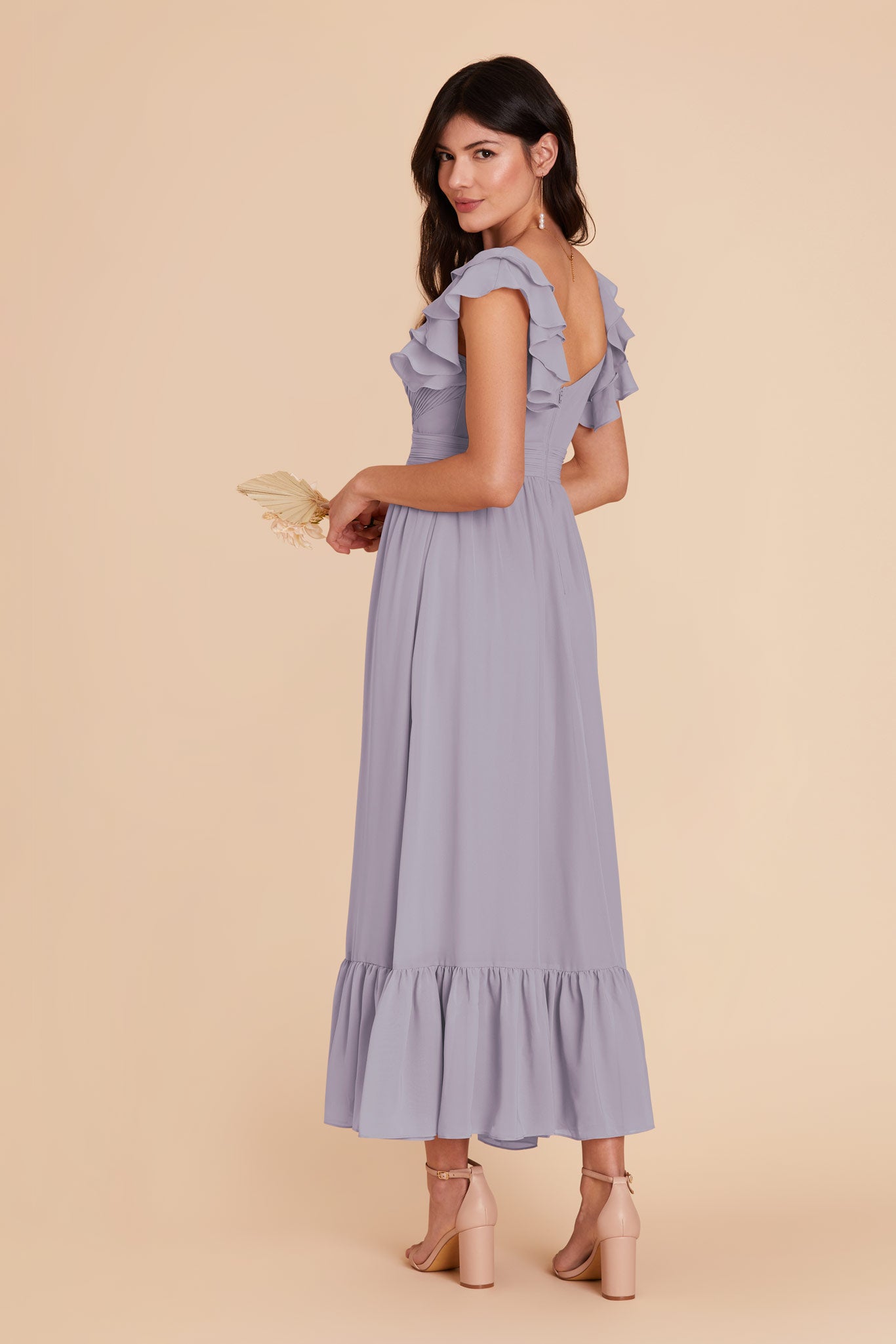 Dusty Lilac Michelle Chiffon Dress by Birdy Grey