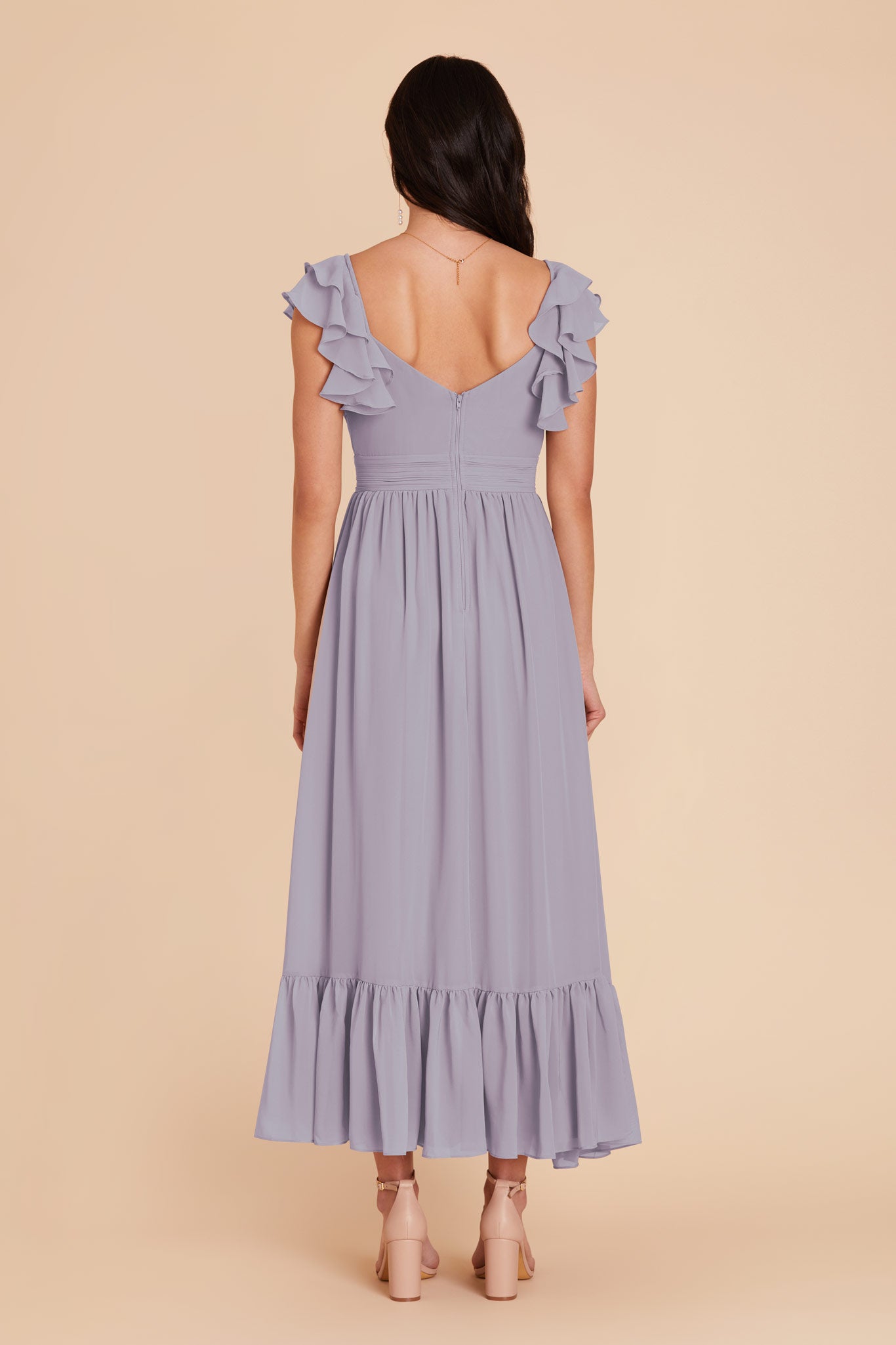 Dusty Lilac Michelle Chiffon Dress by Birdy Grey