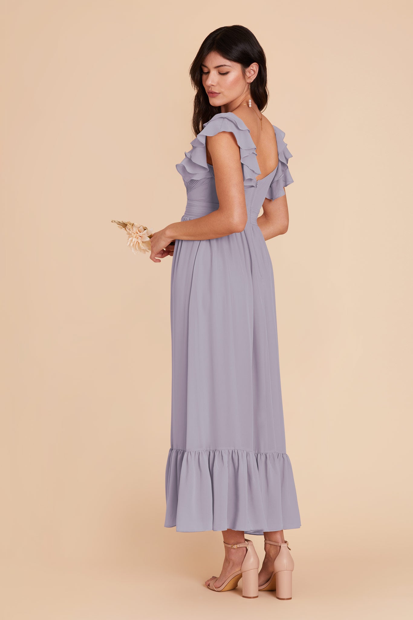 Dusty Lilac Michelle Chiffon Dress by Birdy Grey