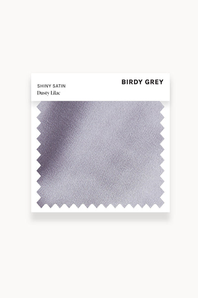 Dusty Lilac Shiny Satin Swatch by Birdy Grey