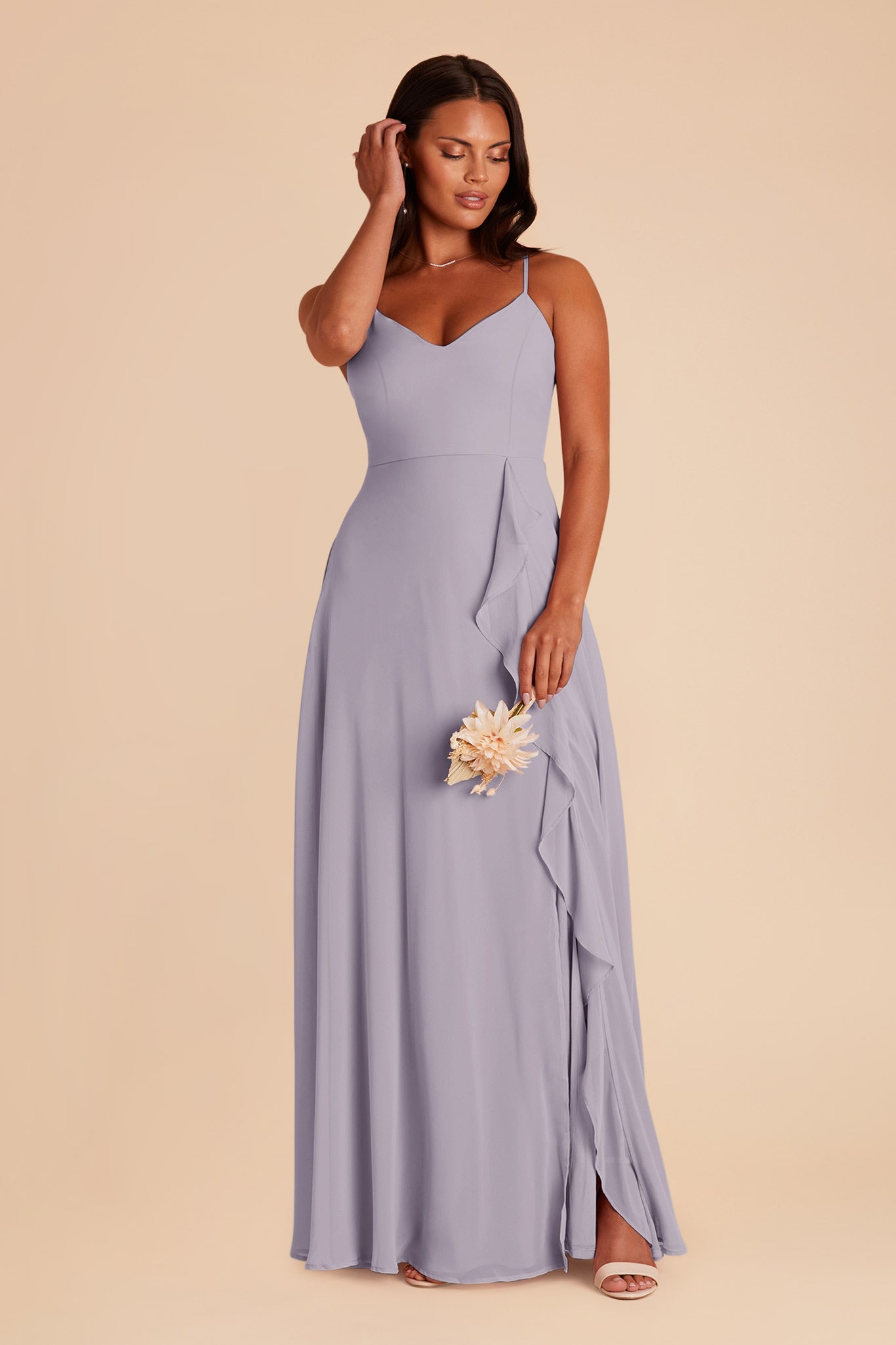 Dusty Lilac Theresa Chiffon Dress by Birdy Grey