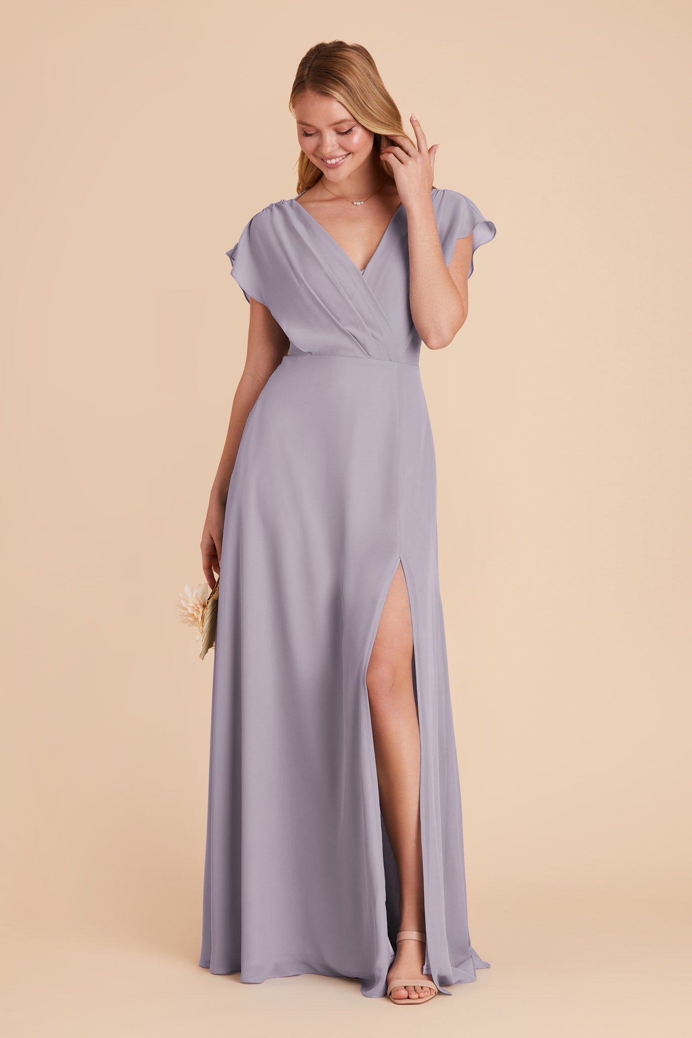 Dusty purple bridesmaid clearance dress