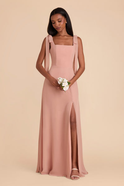 Dusty Rose Alex Convertible Chiffon Dress by Birdy Grey