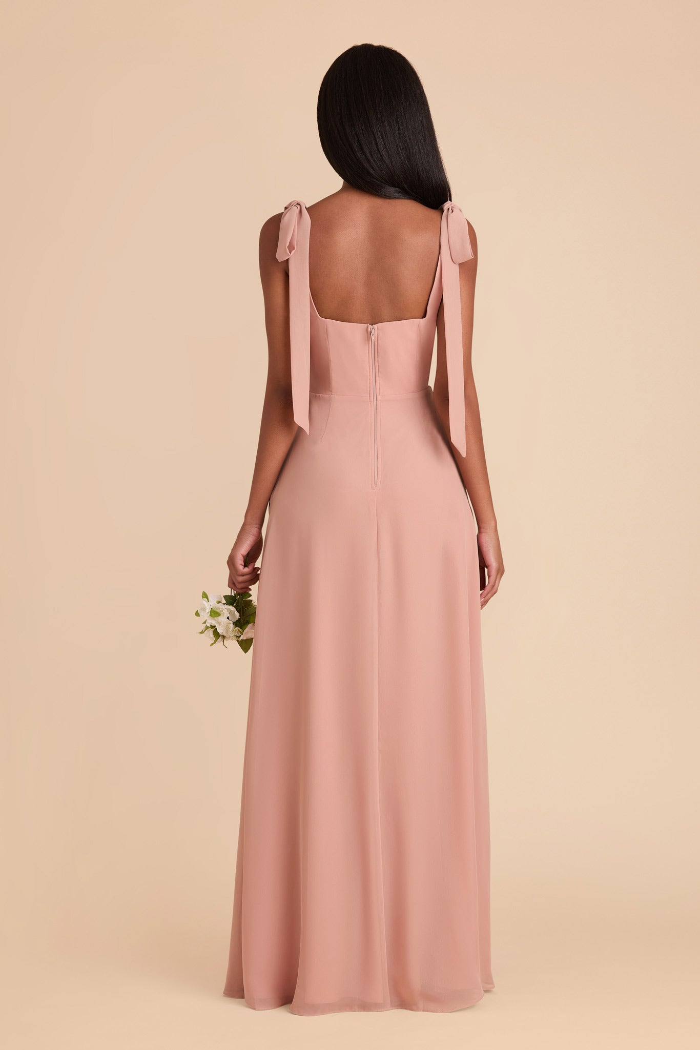 Dusty Rose Alex Convertible Chiffon Dress by Birdy Grey