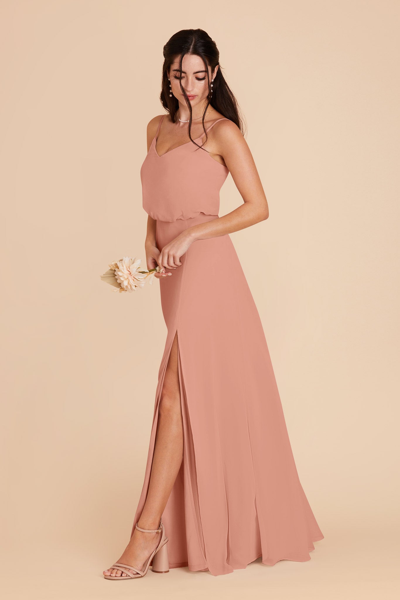 Dusty Rose Gwennie Dress by Birdy Grey