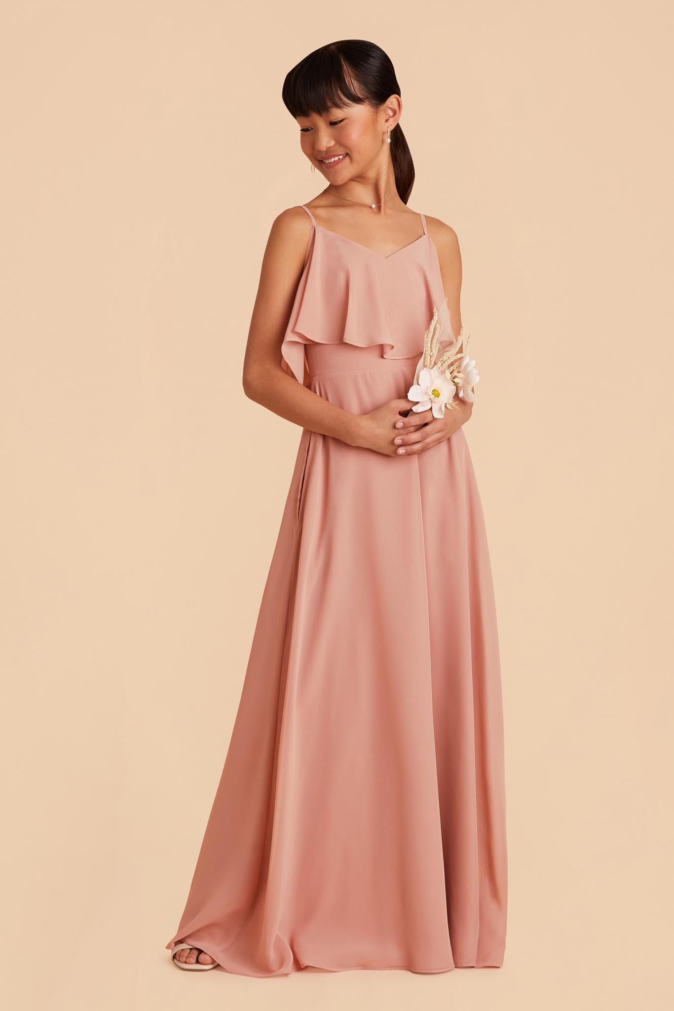 dusty rose junior bridesmaid dresses