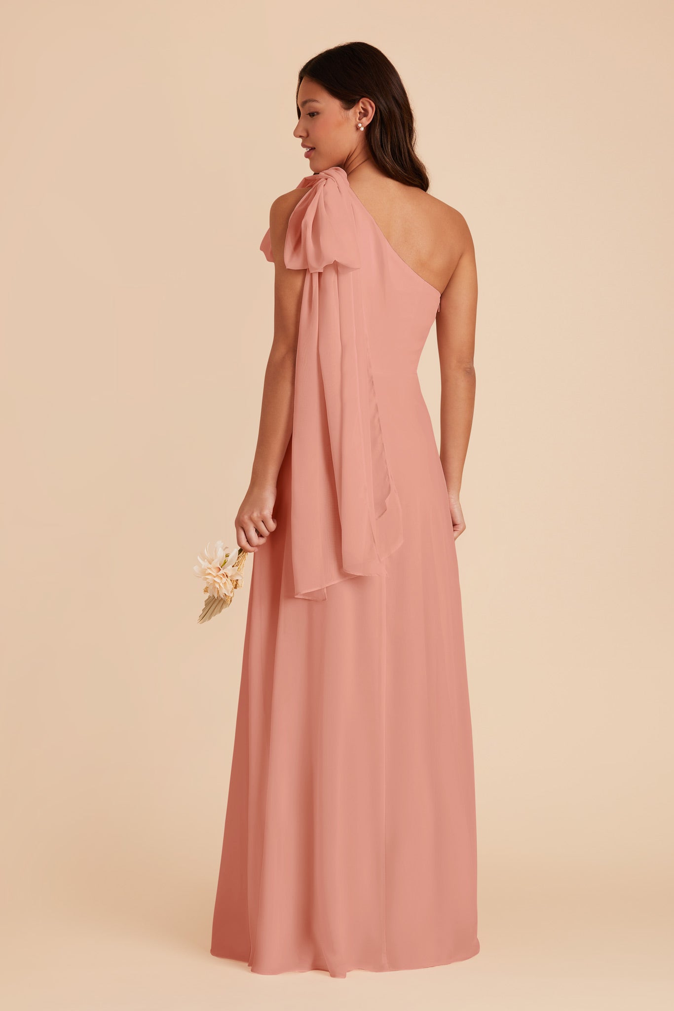 Dusty Rose Melissa Chiffon Dress by Birdy Grey