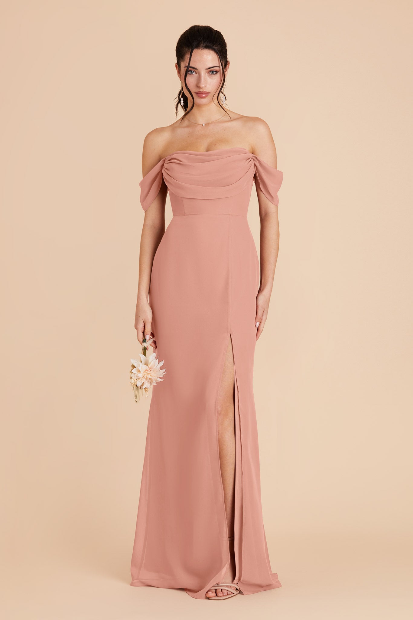 Dusty Rose Mira Convertible Dress by Birdy Grey