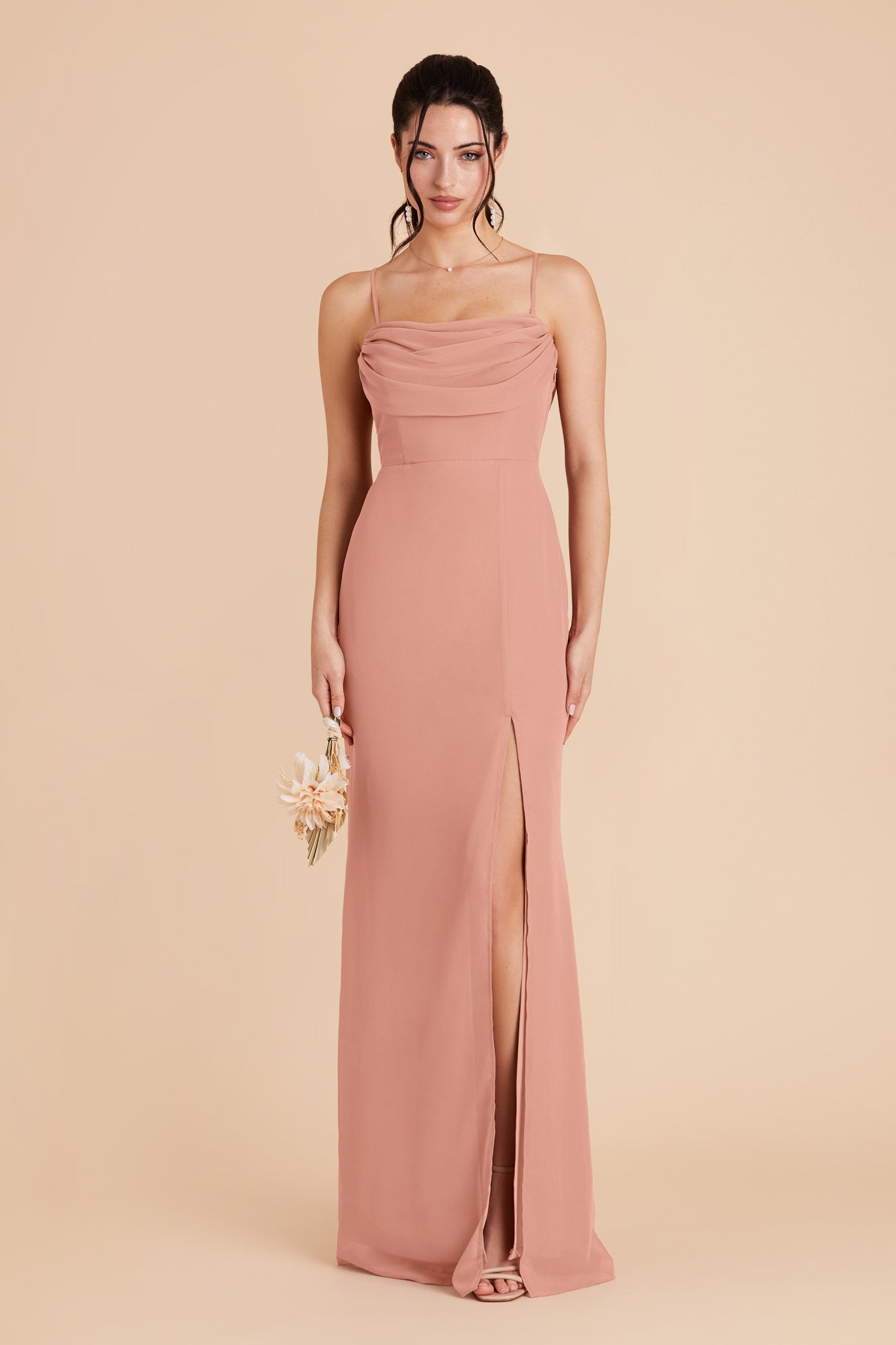 Dusty Rose Mira Convertible Dress by Birdy Grey