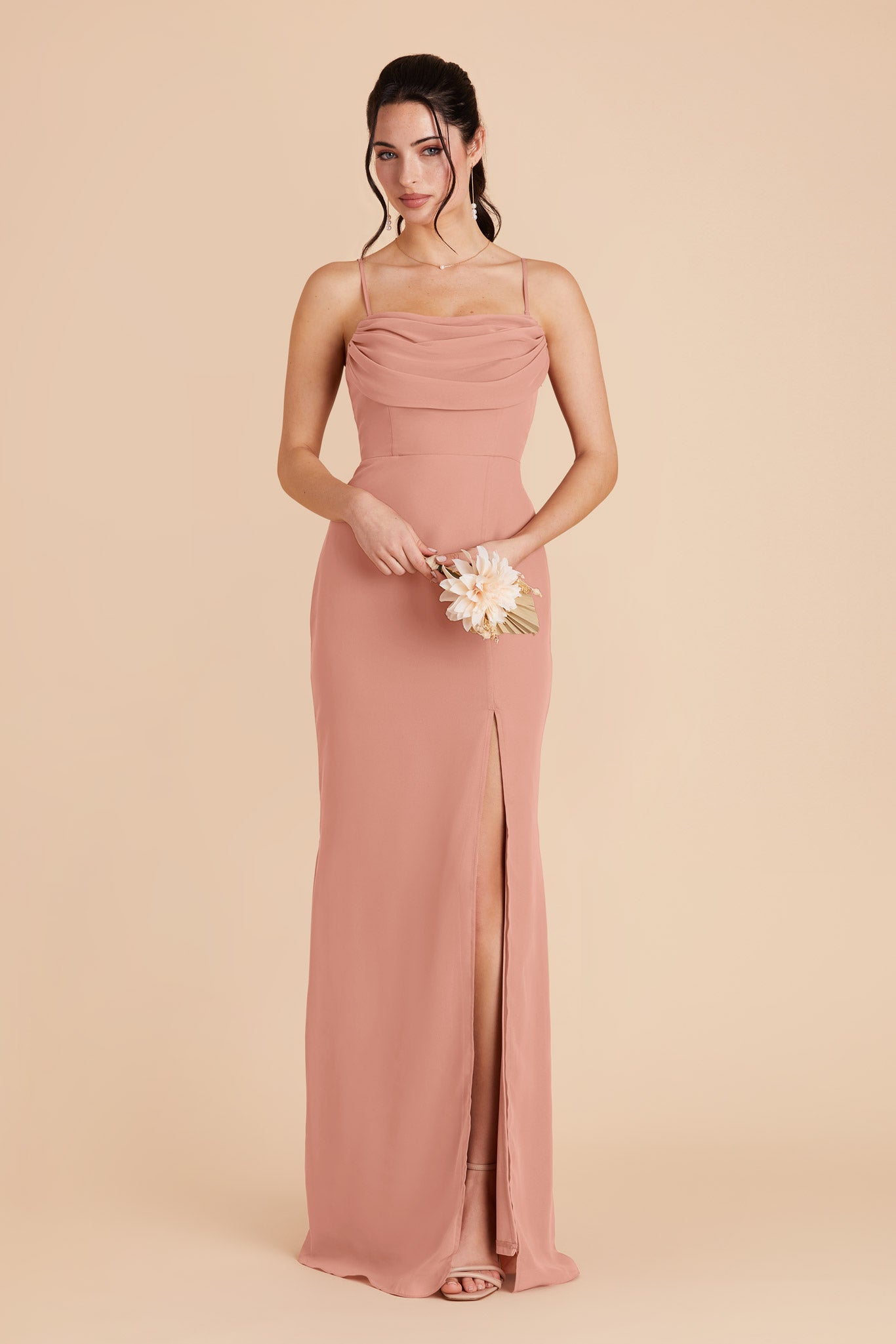 Dusty Rose Mira Convertible Dress by Birdy Grey