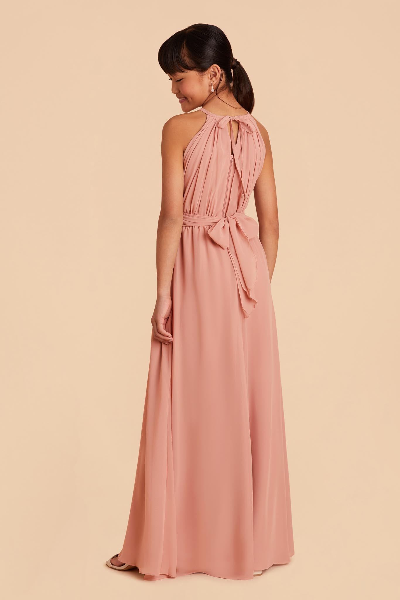 dusty rose junior bridesmaid dresses