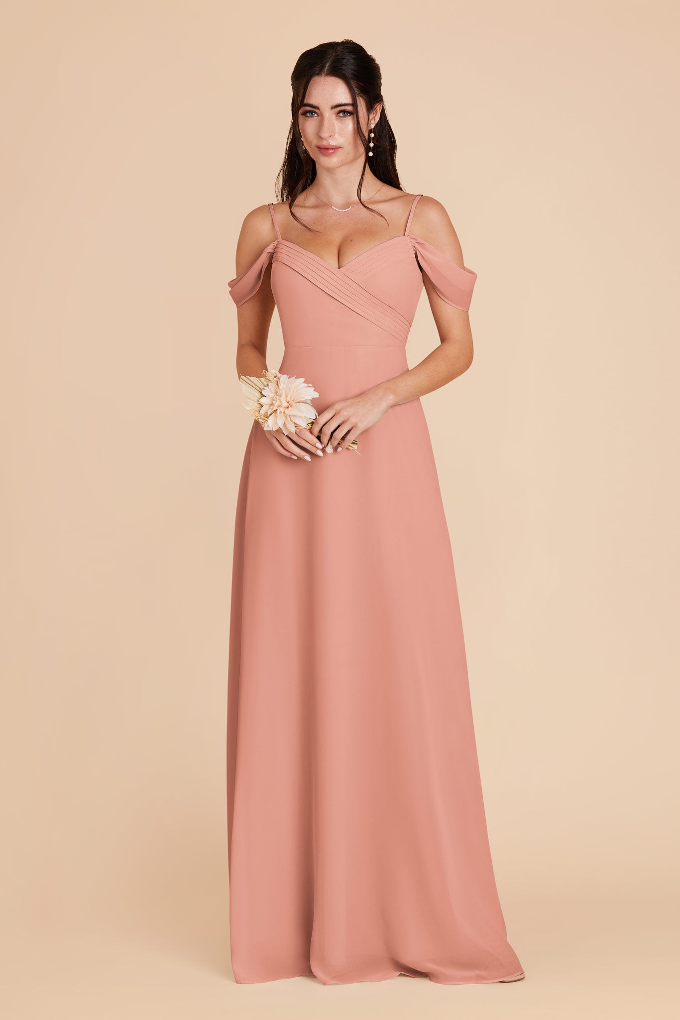 Dusty Rose Spence Convertible Dress by Birdy Grey