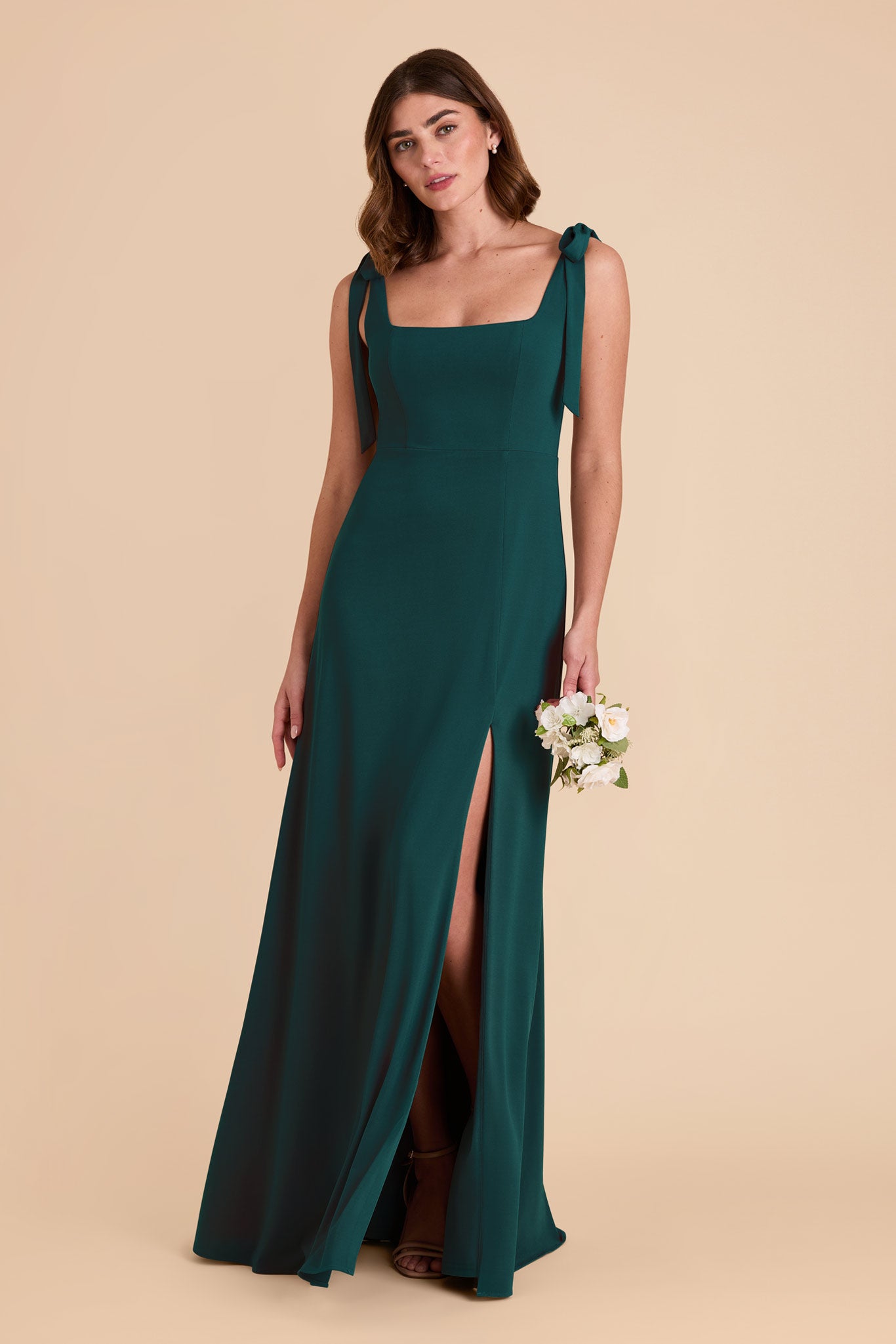 Emerald Alex Convertible Luxe Knit Dress by Birdy Grey