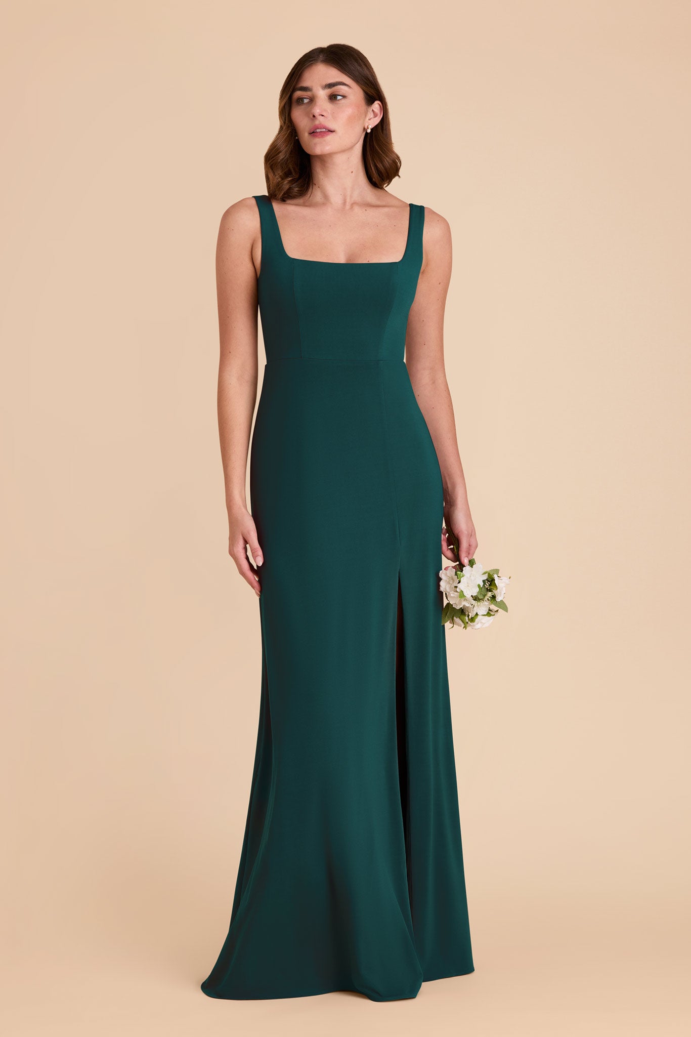 Emerald Alex Convertible Luxe Knit Dress by Birdy Grey