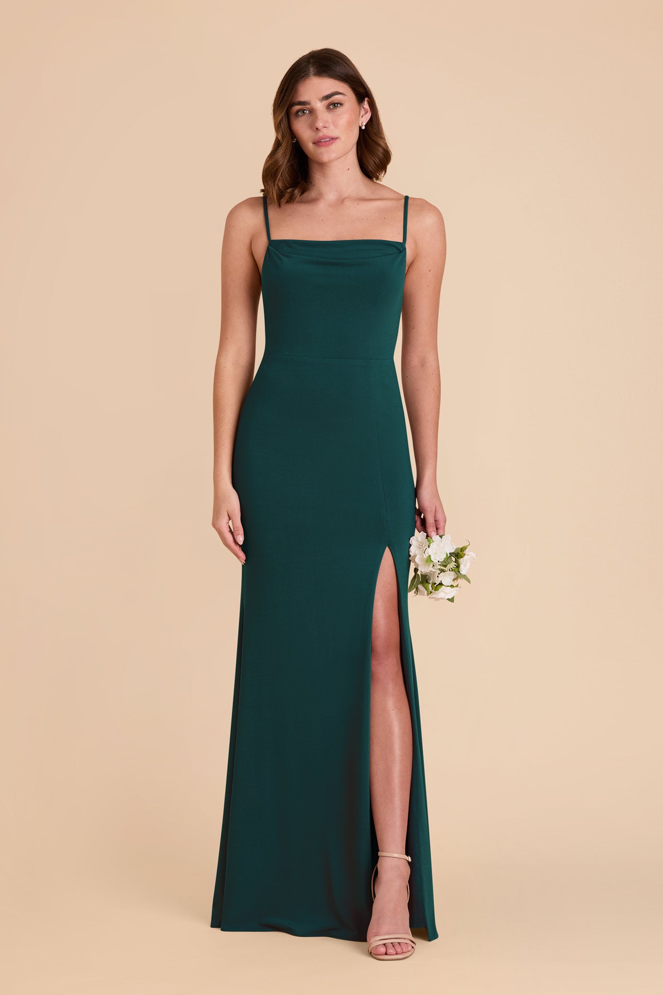 Emerald Claudia Luxe Knit Dress by Birdy Grey