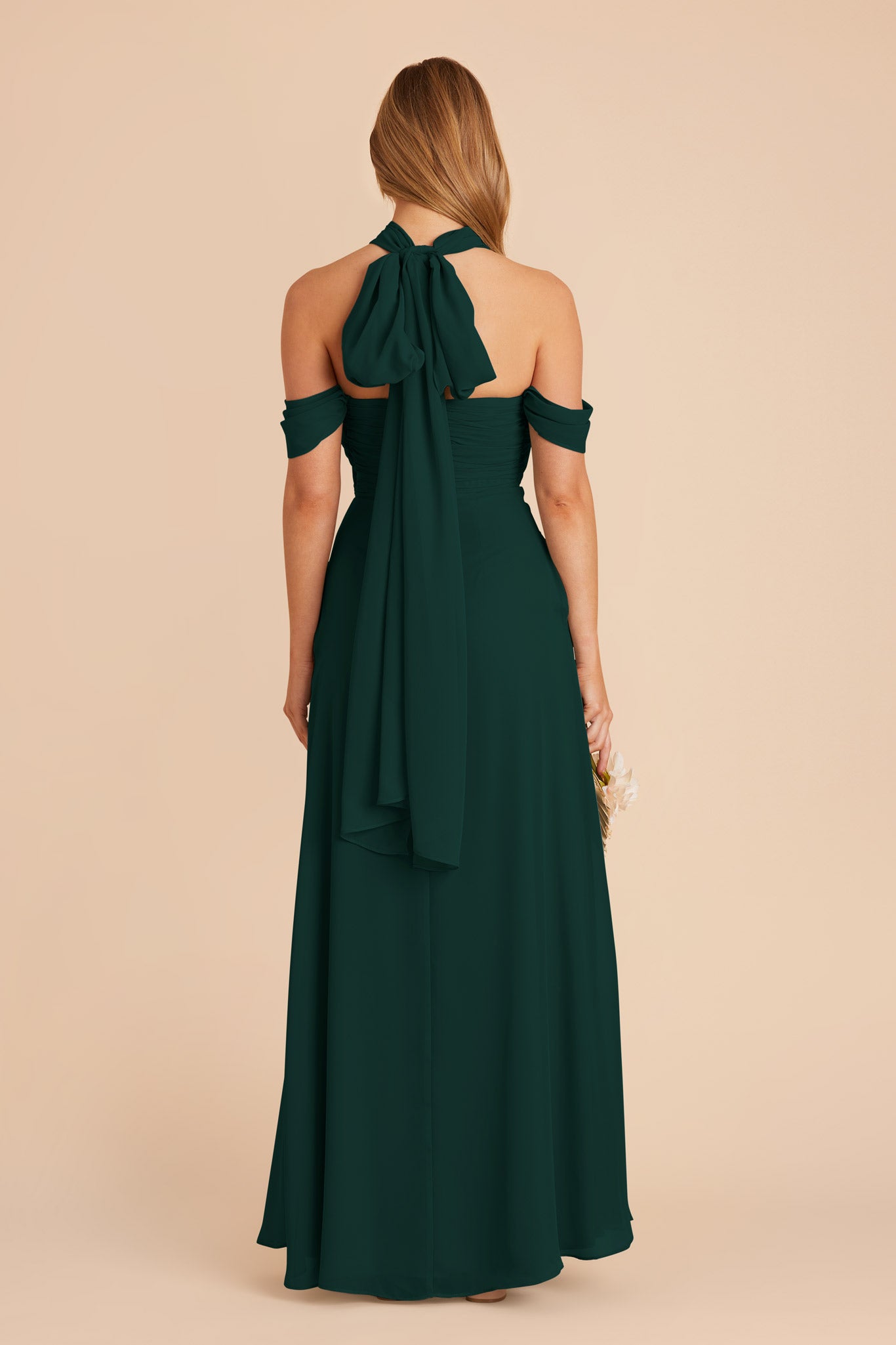 Emerald Cara Chiffon Dress by Birdy Grey