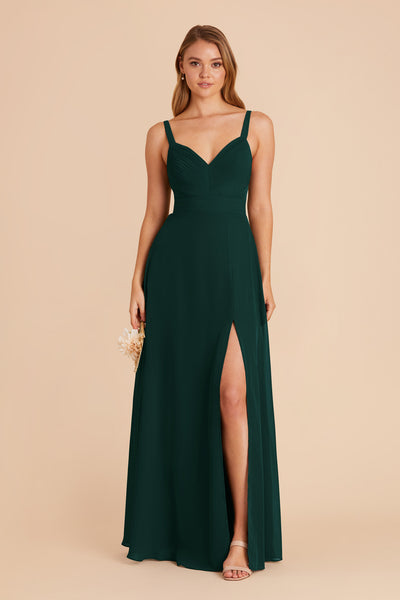 Emerald Deborah Chiffon Dress by Birdy Grey