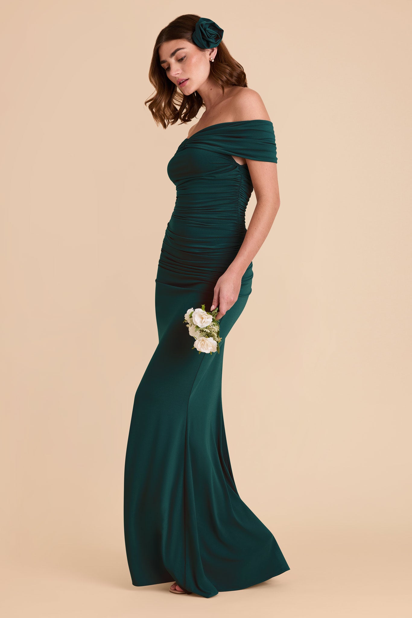 Emerald Denise Luxe Knit Dress by Birdy Grey