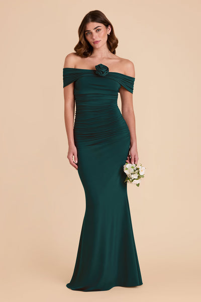 Emerald Denise Luxe Knit Dress by Birdy Grey